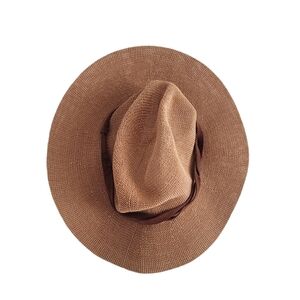 Wyeth Paper Straw Hat Floppy Neutral Sun Summer Adult One Size